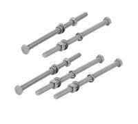 5Pz M6X110Mm Bulloni Esagonali Con Dadi E Rondelle Kit Assortimento