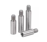 5pz M8×25mm+12mm 304 montanti in acciaio inossidabile Standoff Distanziatore maschio femmina del cilindro PCB della scheda madre