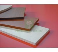 5PZ MENSOLA BORDO SQUADRATO SPESSORE 1,8 MM COLORE OLMO CM 60X30: