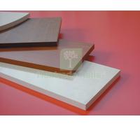 5PZ MENSOLA SQUADRATA BIANCA CM 100X40X1,8: