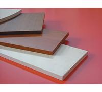 5PZ MENSOLA SQUADRATA FRASSINO BIANCO CM 100X30X1,8 H