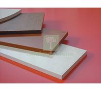 5PZ MENSOLA SQUADRATA FRASSINO BIANCO CM. 60X40X1,8: