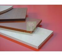 5PZ MENSOLA SQUADRATA FRASSINO BIANCO CM. 80X20X1,8 H: