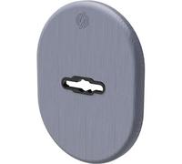 5PZ MOSTRINA PORTA BLINDATA 4301 SECUREMME DM OTTONE CROMO SATINATO MM 82X62