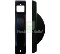 5PZ PLACCA AVVOLGITORE A SEMINCASSO ALLUMINIO VERNICIATA NERA MM 40X195: