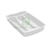 5PZ PORTAPOSATE 4 POSTI LINEA PRIMAVERA IN POLIPROPILENE COLORE BIANCO CM.18X31: