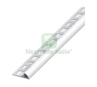 5PZ PROFILO AD ANGOLO JOLLY ALLUMINIO ARGENTO SATINATO MM. 8X2,5 MT.: