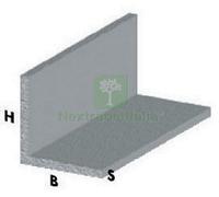 5PZ PROFILO ARGENTO H.100 CM ANGOLARE 30X30X1 MM: