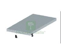 5PZ PROFILO ARGENTO H.100 CM PIATTO 12X2 MM: