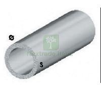 5PZ PROFILO ARGENTO H.100 CM TUBO TONDO 10X1 MM: