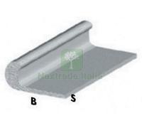 5PZ PROFILO ARGENTO H.100 CM UNGHIETTA 22X1 MM: