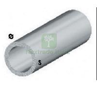 5PZ PROFILO CROMO H.100 CM TUBO TONDO 16X1 MM: