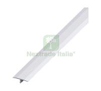 5PZ PROFILO DI COPERTURA GIUNTI ALLUMINIO ARGENTO SATINATO MM. 14X2,5 MT.: