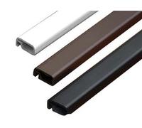 5PZ PROFILO IN PVC PER ZANZARIERA LINEA C - nero