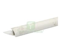 5PZ PROFILO JOLLY ECORONDMARM ARCANSAS PVC MARMO BIANCO CARRARA MM 8X24 H.CM 2: