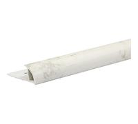 5PZ PROFILO JOLLY ECORONDMARM ARCANSAS PVC MARMO BIANCO CARRARA MM 8X24 H.CM 250