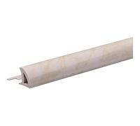 5PZ PROFILO JOLLY ECORONDMARM ARCANSAS PVC MARMO ROSA CHIARO MM 10X24 H.CM 250