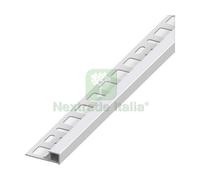 5PZ PROFILO QUADRATO CHIUSO JOLLY ALLUMINIO ARGENTO SATINATO MM. 10X2,5 MT.: