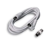 5PZ PROLUNGA COASSIALE TV + ADATTATORE FME SPINA DRITTA + PRESA 90? MM 9,5 OHM 75 MT 2