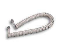 5PZ PROLUNGA TELEFONO ESTENSIBILE FME AVORIO 2 PLUG 4/4 MT 2,4