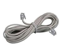 5PZ PROLUNGA TELEFONO LINEARE FME AVORIO 2 PLUG 6/4 MT 3