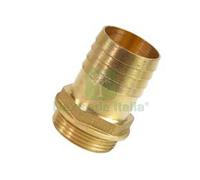 5PZ RACCORDO FILETTATO E PORTAGOMMA IN OTTONE FILETTO M 3 4" PORTAGOMMA Ø MM.20:
