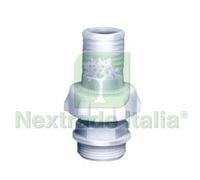 5PZ RACCORDO IN NYLON DRITTO PORTAGOMMA A 3 PEZZI PER POMPE M 2" X Ø MM.60: