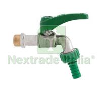 5PZ RUBINETTO A SFERA "SPIN" PESANTE CON MANIGLIA A LEVA ART.131 M 1 2" CON POR: