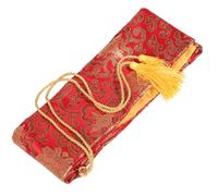 5Pz Sacchetto Rosso Per Spade Tai Chi in Seta Spessa