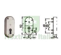 5PZ SERRATURA DA INCASTRARE A STRINGA RIDOTTA 33:
