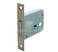 5PZ SERRATURA MOBILI A INFILARE B.QUADRO OTTONATO F.MM 12 1 LEVA E.MM 35 SX:
