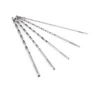 5Pz Set di Trivello in Acciaio ad Alta Velocità Prolungato Utensile per Trapano a Punta Diritto per Alberi a 2-5 mm per Legno