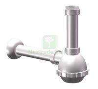 5PZ SIFONE PP A BOTTIGLIA 1 VASCA BIANCO MM 40 32 1"1 2: