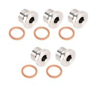 5PZ TAPPI TAPPO DADO SONDA FILETTO M18 X 1.5 SCARICO SENSORE 304 ACCIAIO INOX H7