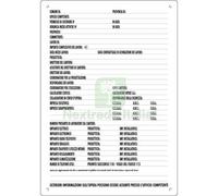 5PZ TARGA SEGNALETICA CONCESSIONI EDILI PP CM 60X80: