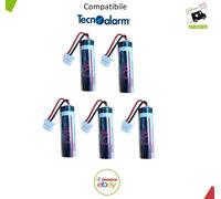 5PZ TECNOALARM BATTERIA PILA LITIO EVE ER14505 3,6V 2,6Ah CONNETTORE TECNOALARM