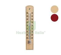 5PZ TERMOMETRO LEGNO ECO SCURO MM.260X36: