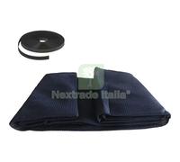 5PZ ZANZARIERA FINESTRA A STRAPPO EFFE POLIESTERE NERO CM 150 H.CM 180: