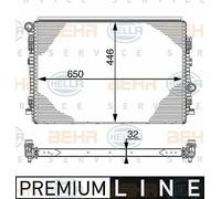 5Q0121251CN / RADIATORE AUDI - VOLKSWAGEN MOTORI 2.0 TDI DAL '12-> ORIGINALE