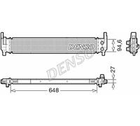 Radiatore, raffreddamento motore DENSO DRM02042