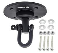 5RIDGE Multi-Direction Speedbag Girevole Pro Gancio da Soffitto Girevole, Portapacchi da boxe Set di accessori con viti di montaggio (nero)