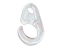 5SCATOLE SC GANCIO PER BASTONE TENDA IN PLASTICA TRASPARENTE 20 PZ