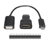 5Set 3 in 1 Mini HD a HD Adattatore + Cavo Micro USB a USB Femmina + Kit Pin 40P