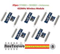 5sets ASK Transmitter STX882 + Receiver SRX882 + 2pcs Antennas 433MHz 100 Meters