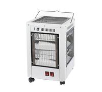 5Side Riscaldatore For Uso Domestico Luce Fioca Tubo Al Quarzo Stufa Elettrico Silenzioso Mobile Barbecue Grill Soggiorno Riscaldamento Rapido(White)