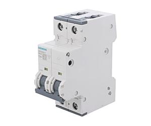 5SY4220-7 Interruttore sovracorrente 230/400VAC lNomin: 20A Polo: 2 DIN Carat...