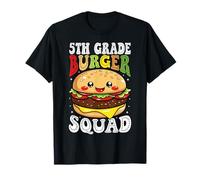 5th Grade Burger Squad Funny Elementary Foodie Design Maglietta