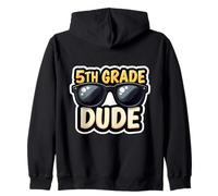 5th Grade Dude Quinto Grader Ritorno A Scuola Ragazzi Studente Felpa con Cappuccio