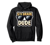 5th Grade Dude Quinto Grader Ritorno A Scuola Ragazzi Studente Felpa con Cappuccio