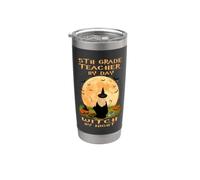 5th Grade Teacher By Day Witch By Night Halloween Costume Bicchiere termico in acciaio inox doppia parete